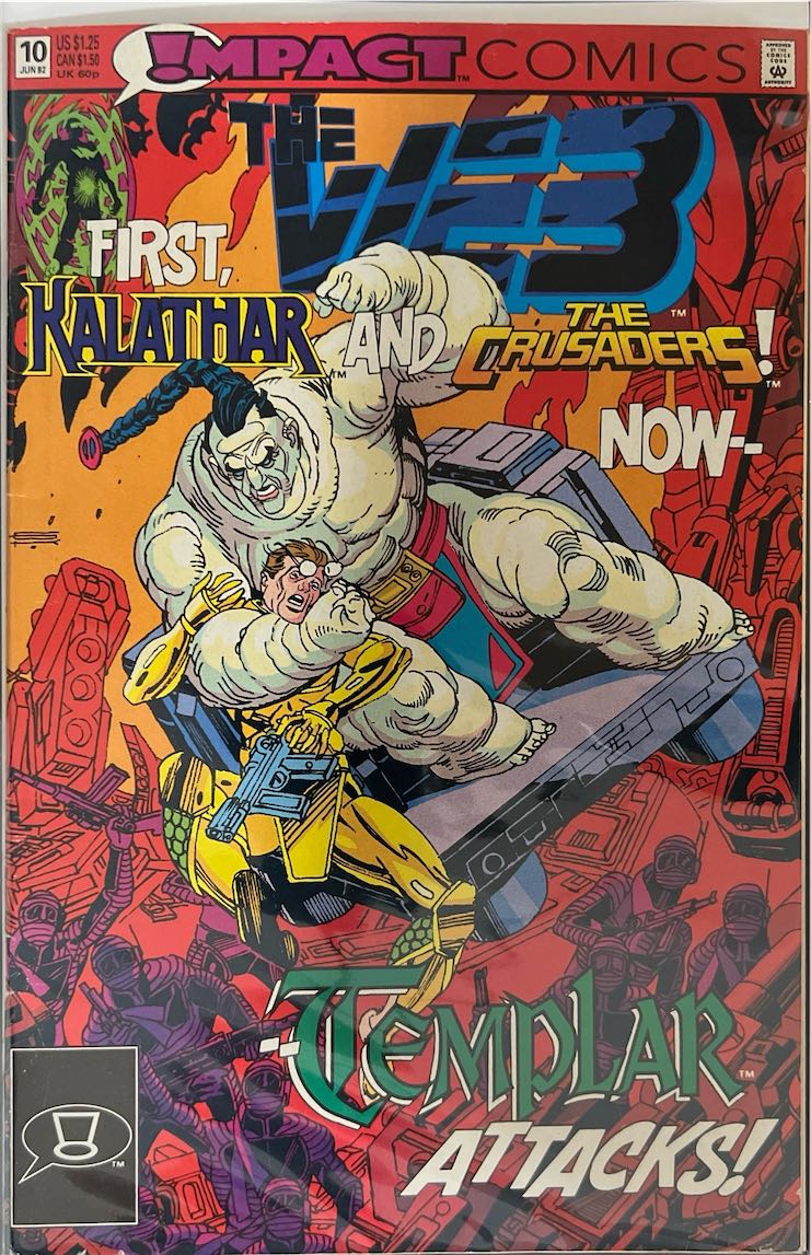 The Web, #010, Templar Attacks! (Impact Comics, 1992) - Newsstand Edition