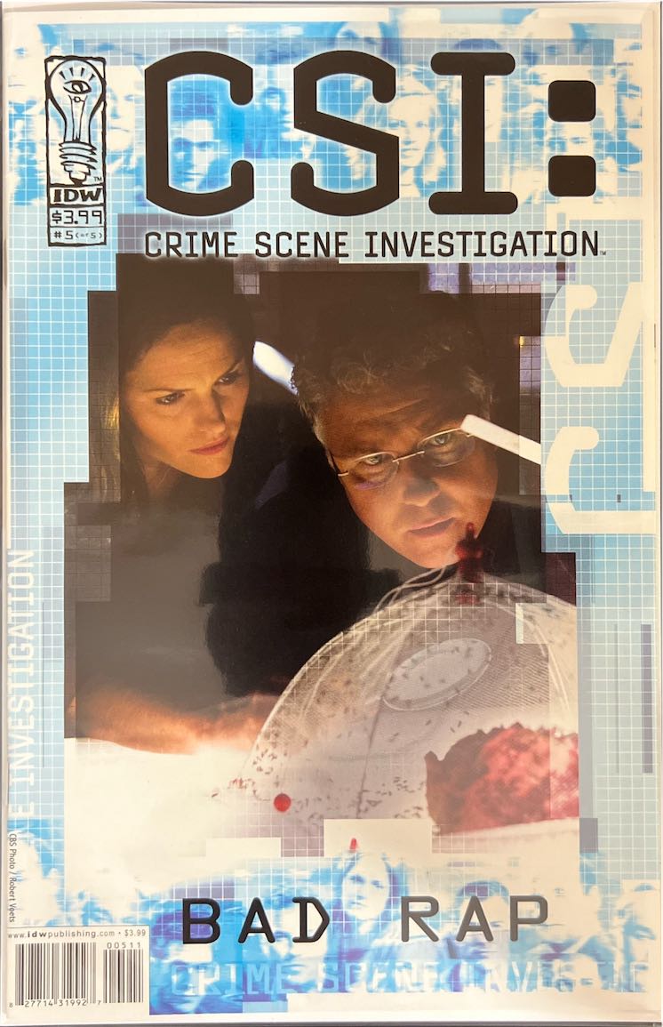 CSI: Crime Scene Investigation, #005, Bad Rap (IDW, 2003) - Direct Sales