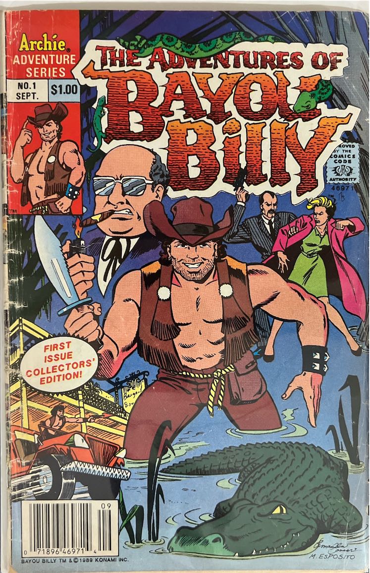 The Adventures of Bayou Billy, #001 (Archie Comics, 1989) - Direct Edition