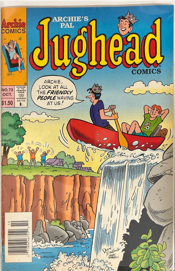 Archie's Pal Jughead, #073, "Look at all the friendly people waving at us!" (Archie Comics, 1989) - Direct Sales Edition