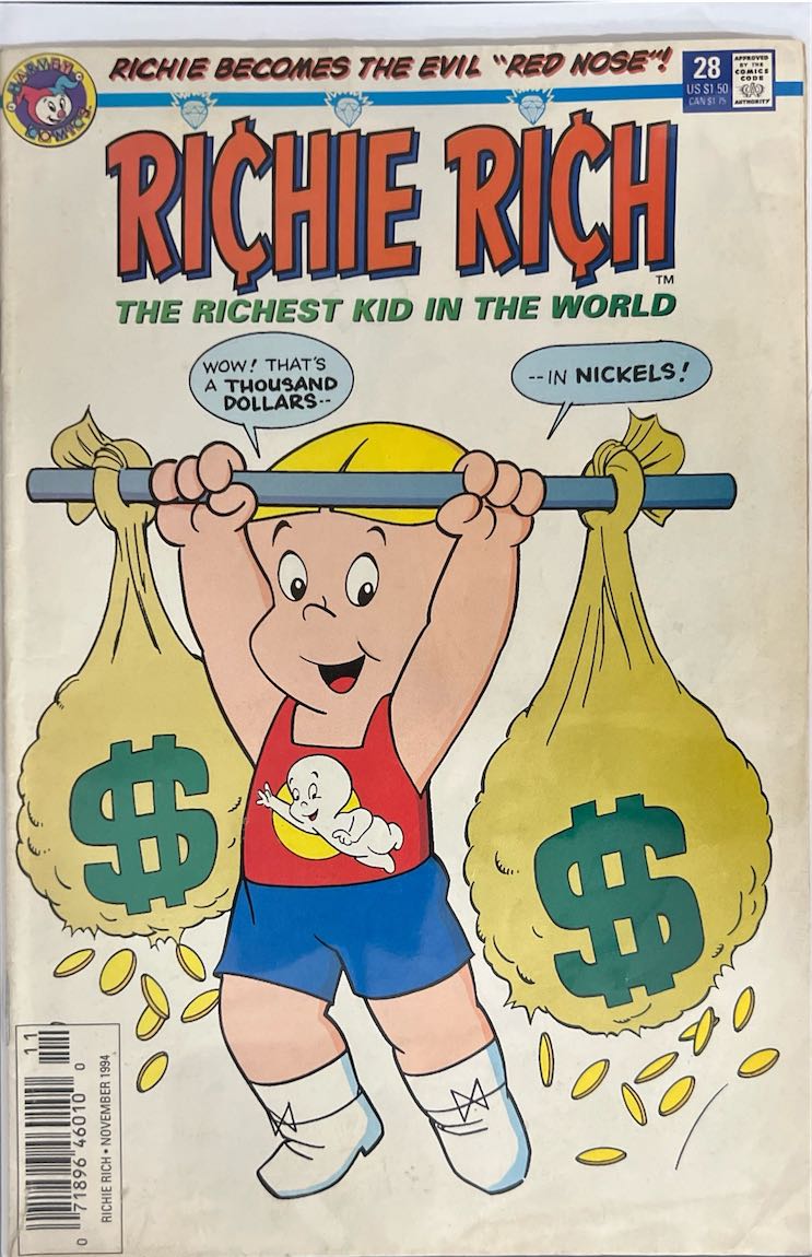 Richie Rich, #028, The Richest Kid in the World (Harvey Comics, 1994) - Direct Sales Edition