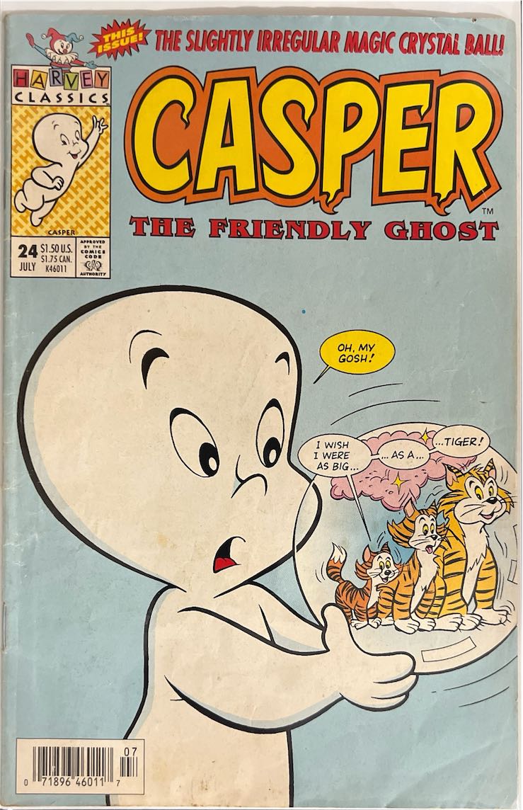 Casper, #024, The Friendly Ghost (Harvey Comics, 1990) - Direct Sales