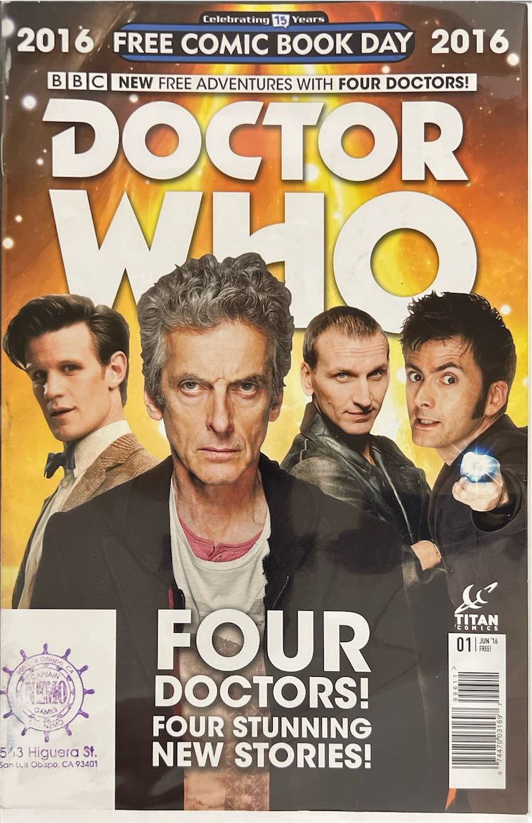 Doctor Who, #001, Four Doctors (Titan Comics, 2016) - Free Comic Book Day Edition