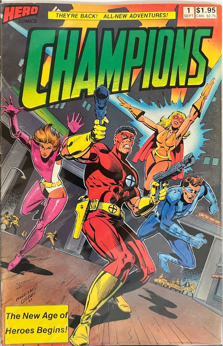 Champions, #001, The New Age of Heroes Begins! (Hero Comics, 1987) - Direct Sales