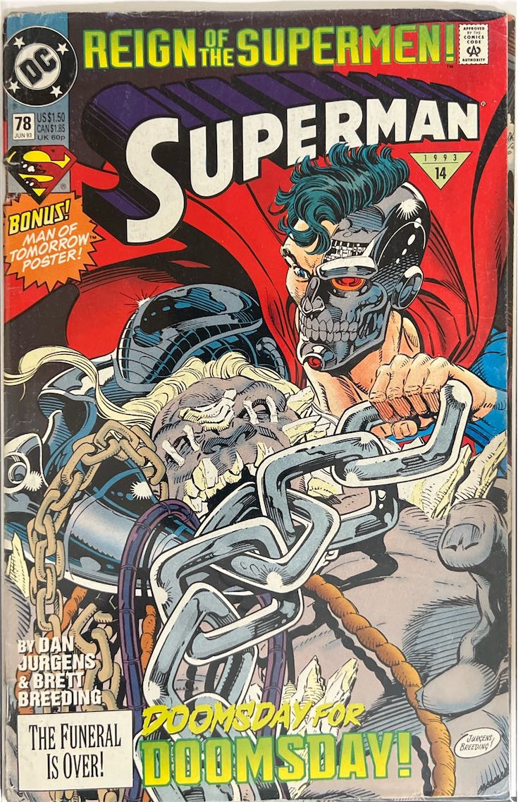 Superman, #078, Reign of the Supermen! (DC Comics, 1993) - Direct Sales