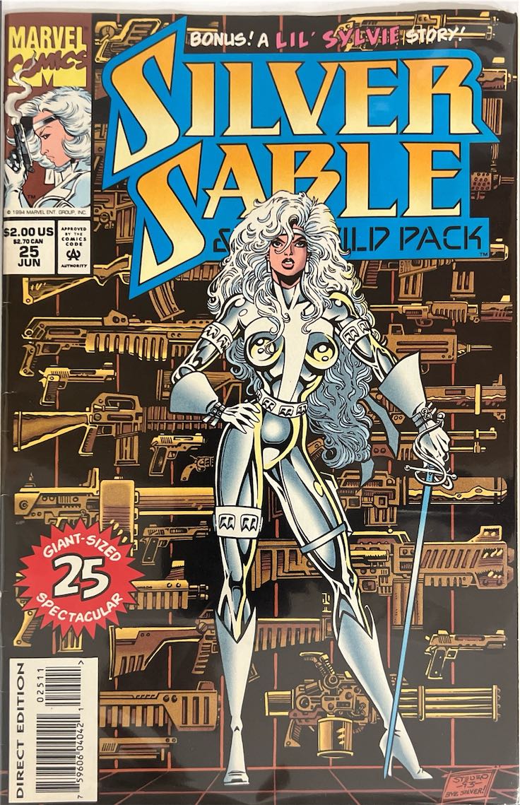 Silver Sable and the Wild Pack, #025, Giant-Sized Spectacular (Marvel, 1994) - Direct Edition