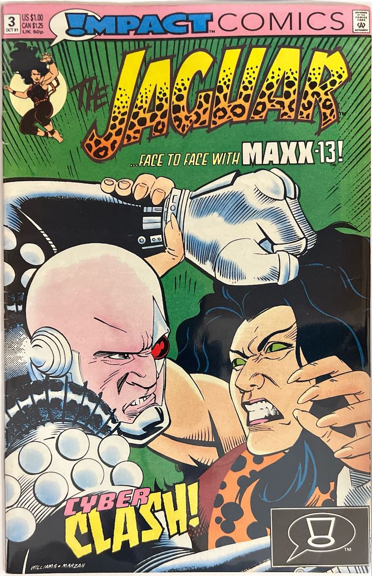 The Jaguar, #003, Cyber Clash! (Impact Comics, 1991) - Direct Sales