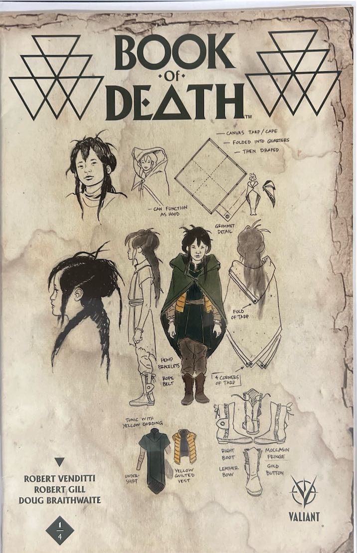 Book of Death, #001, Blueprint Variant (Valiant, 2015) - Direct Edition