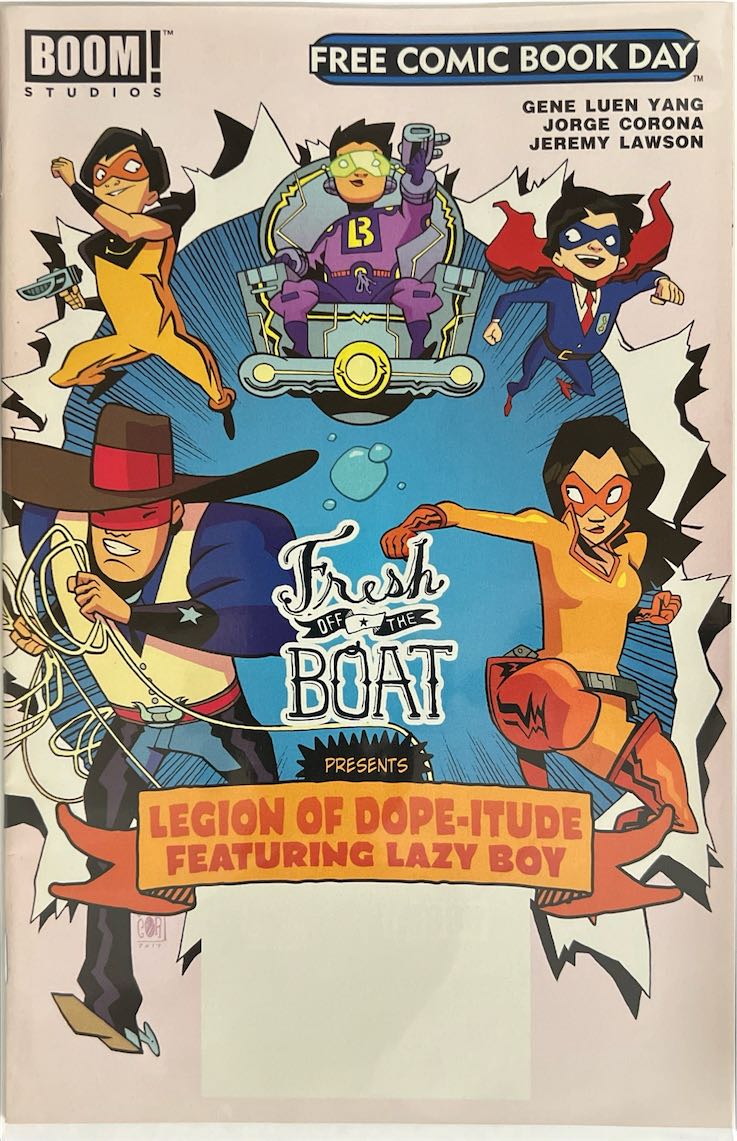 Fresh Off The Boat, #001, Legion of Dope-itude Featuring Lazy Boy (Boom! Studios, 2017) - Free Comic Book Day