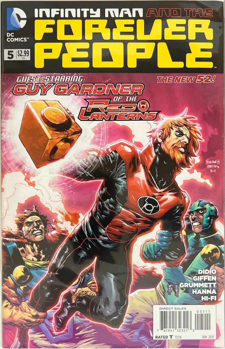 Infinity Man and the Forever People, #005, Guest-Starring Guy Gardner of the Red Lanterns (DC Comics, 2015) - Direct Sales