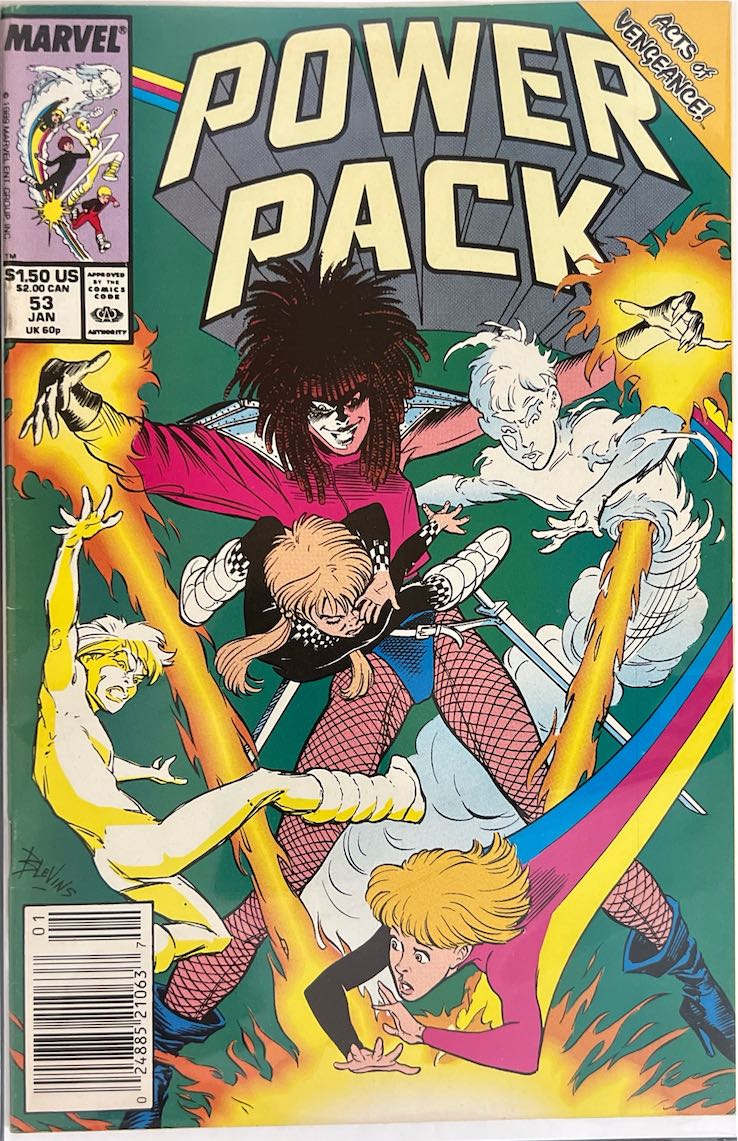 Power Pack, #053, Acts of Vengeance (Marvel, 1990) - Direct Sales