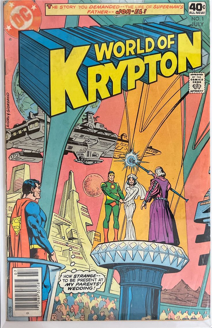 World of Krypton, #001, The Life of Superman's Father - Jor-El (DC Comics, 1979) - Direct Sales Edition