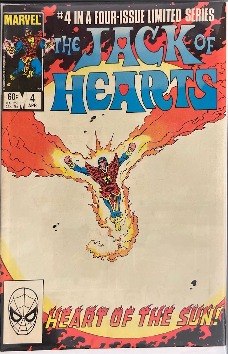 The Jack of Hearts, #004, Heart of the Sun (Marvel, 1984) - Direct Edition