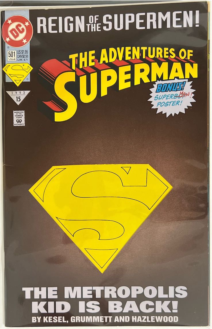 The Adventures of Superman, #501, The Metropolis Kid Is Back (DC Comic ...