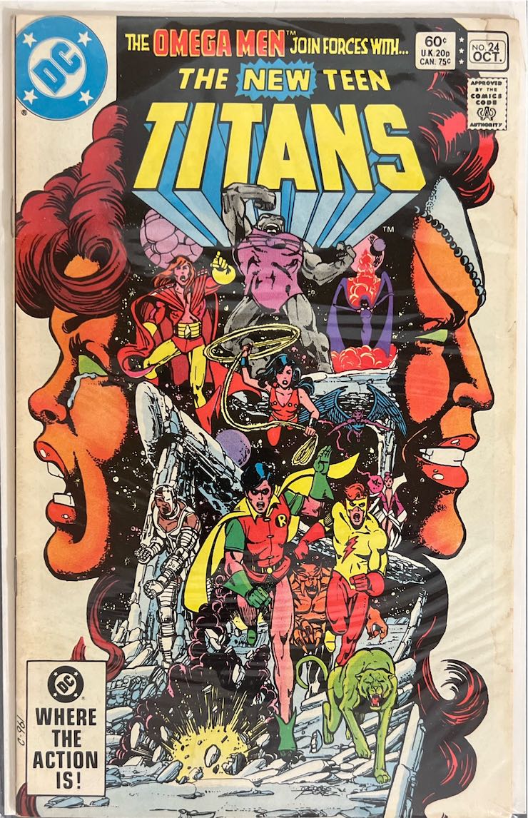 The New Teen Titans, #024, The Omega Men Join Forces (DC Comics, 1982) - Direct Sales