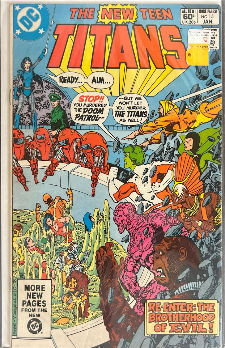 The New Teen Titans, #015, (DC, 1982) - Newsstand Edition