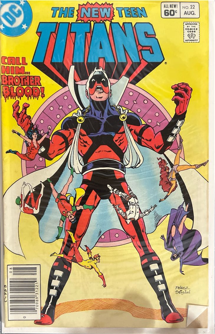 The New Teen Titans, #022, Call Him... Brother Blood! (DC Comics, 1982) - Direct Sales