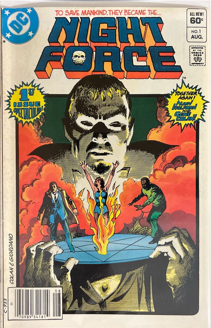 Night Force, #001, To Save Mankind, They Became the... (DC Comics, 1982) - Direct Sales Edition