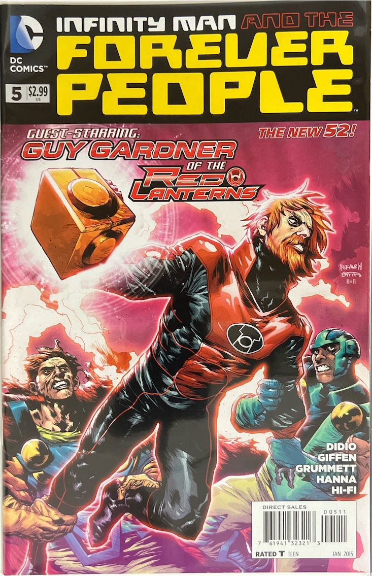 Infinity Man and the Forever People, #005, Guest-Starring Guy Gardner of the Red Lanterns (DC Comics, 2015) - Direct Sales