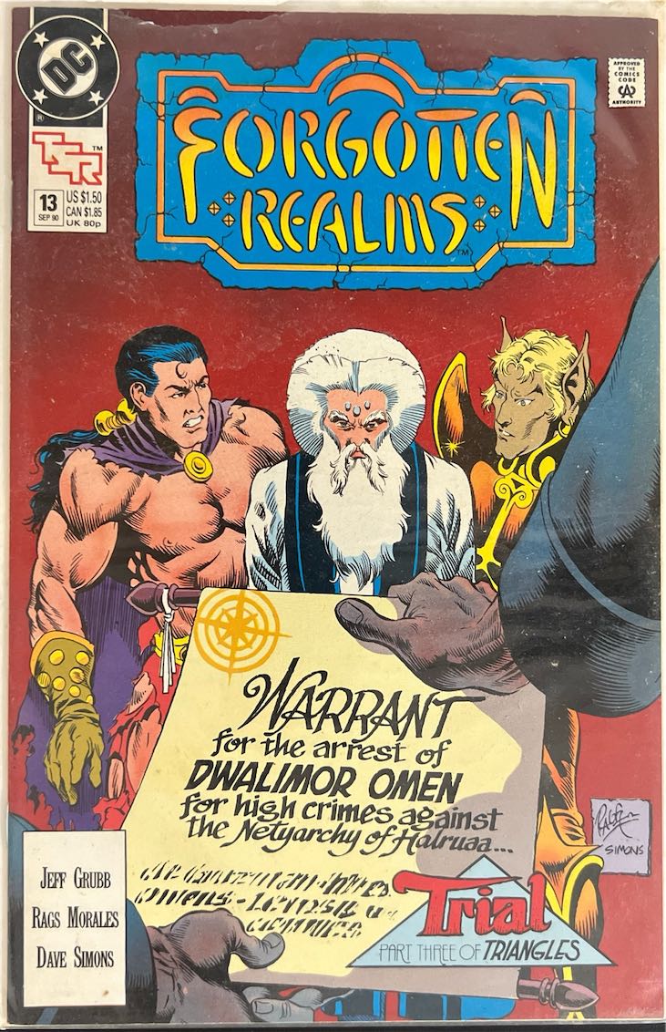 Forgotten Realms, #013, Trial Part Three of Triangles (DC Comics, 1990) - Direct Sales