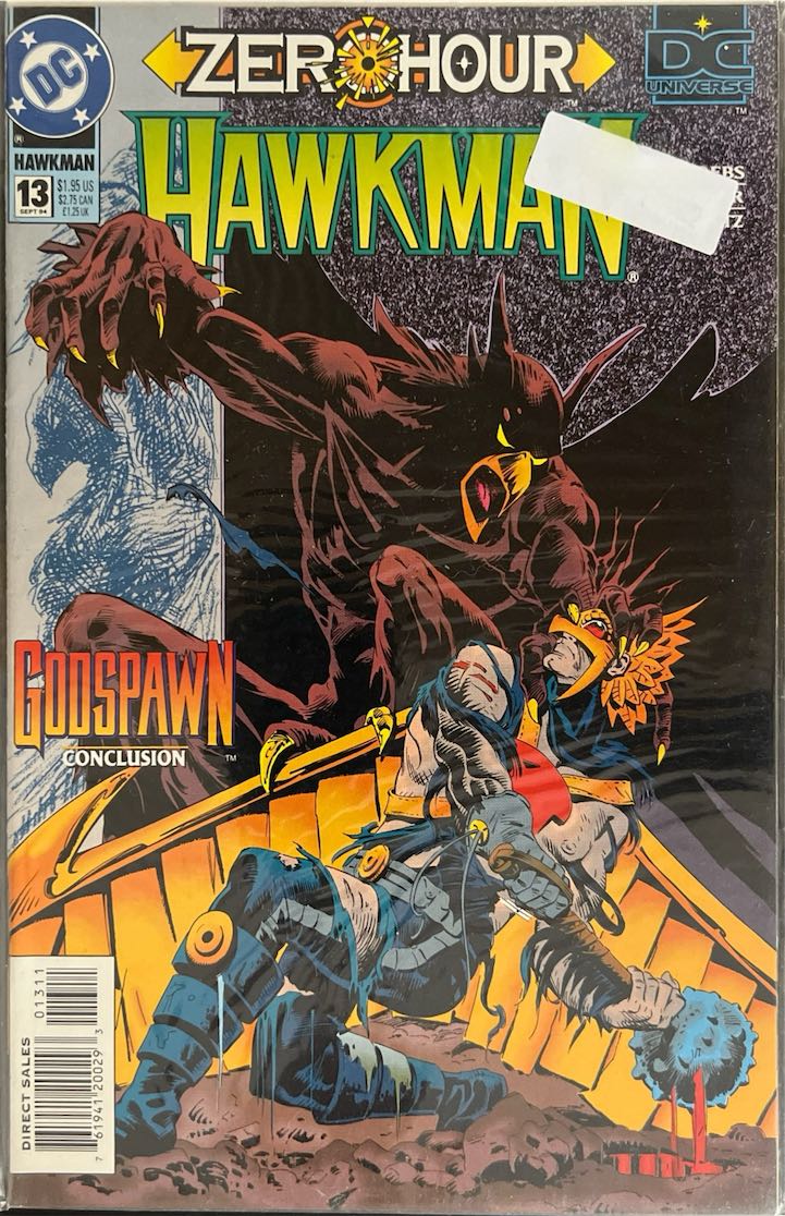 Hawkman, #013, Godspawn Conclusion (DC, 1994) - Direct Sales