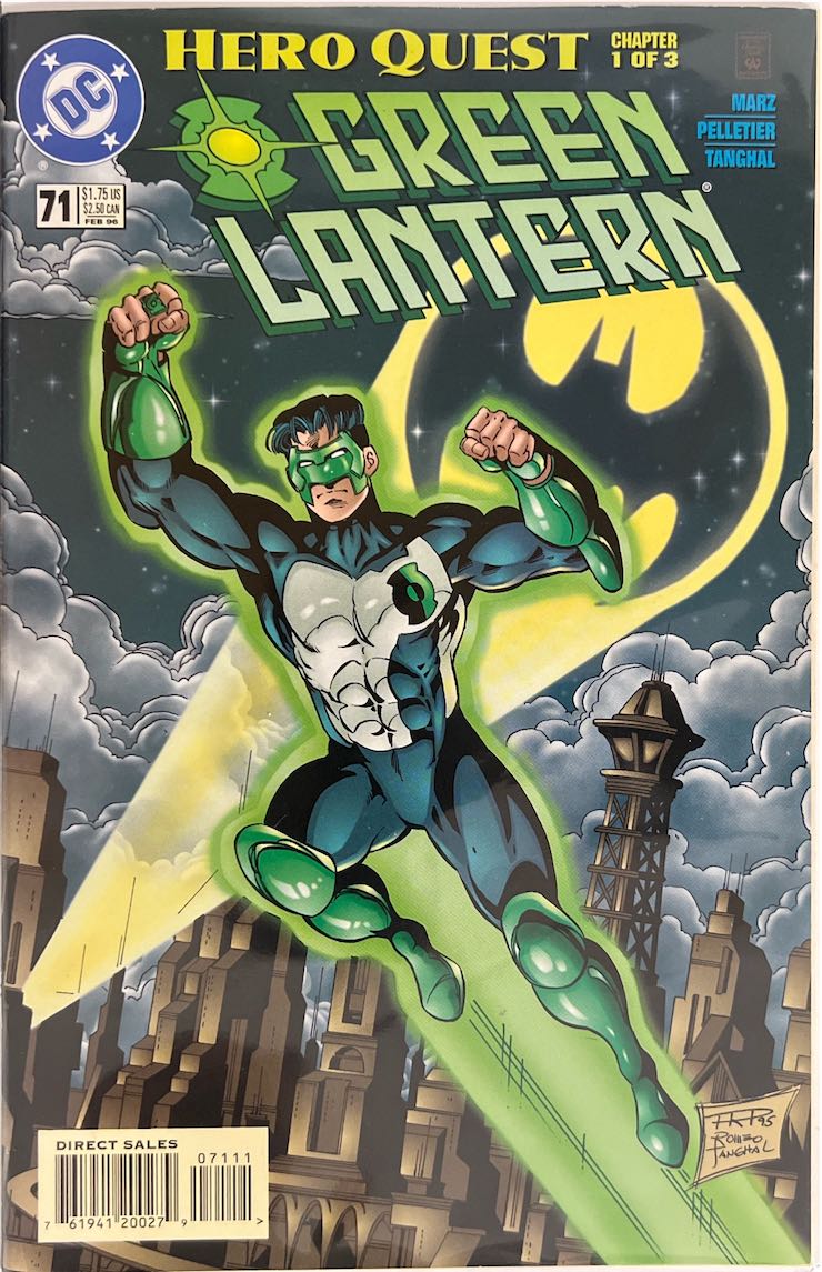 Green Lantern, #071, Hero Quest: Chapter 1 of 3 (DC, 1995) - Direct Sales