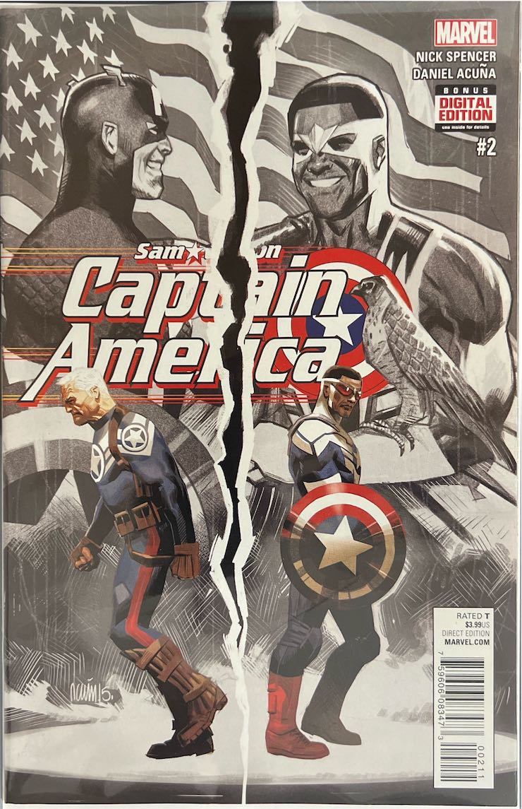 Sam Wilson: Captain America, #002, (Marvel, 2016) - Direct Edition