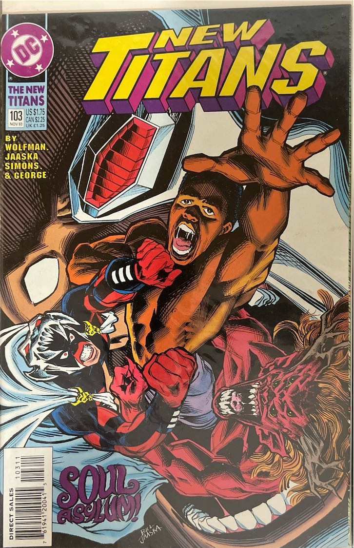 New Titans, #103, Soul Asylum (DC, 1993) - Direct Sales