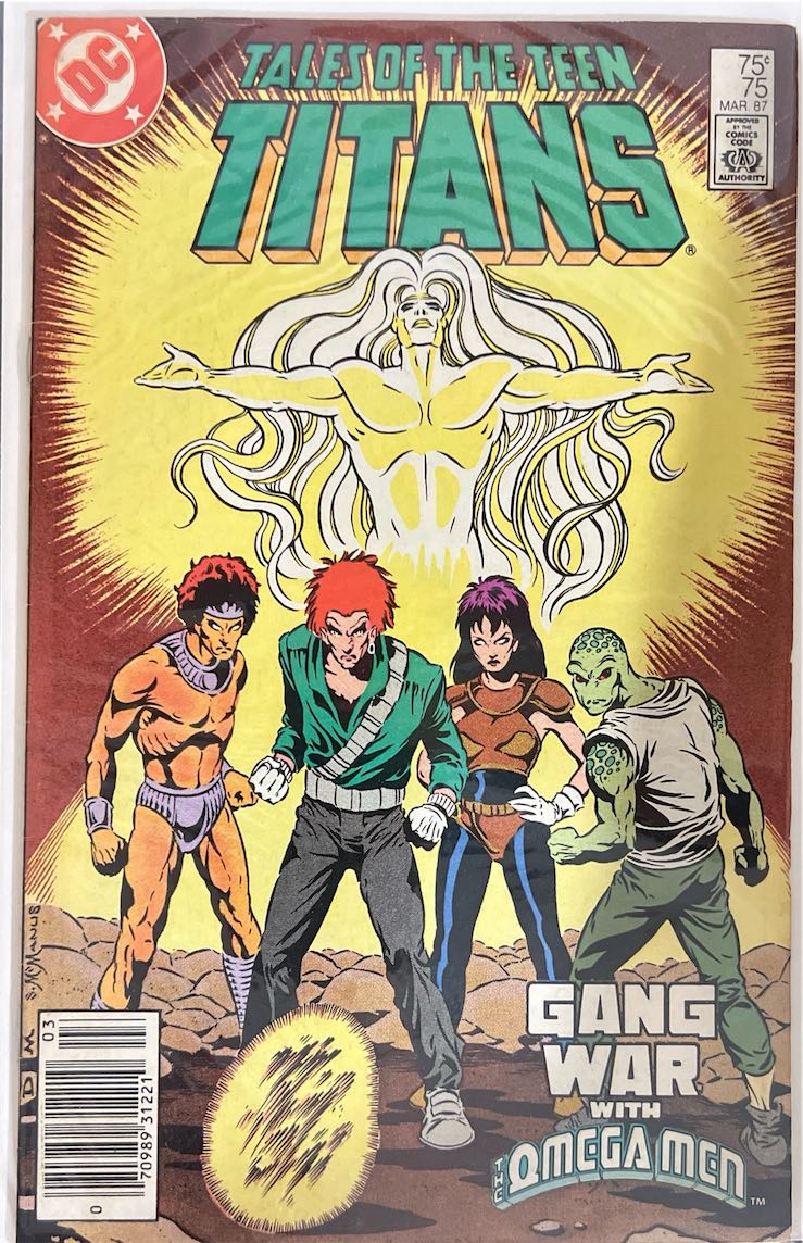 Tales of the Teen Titans, #075, Gang War with the Omega Men (DC Comics, 1987) - Direct Sales