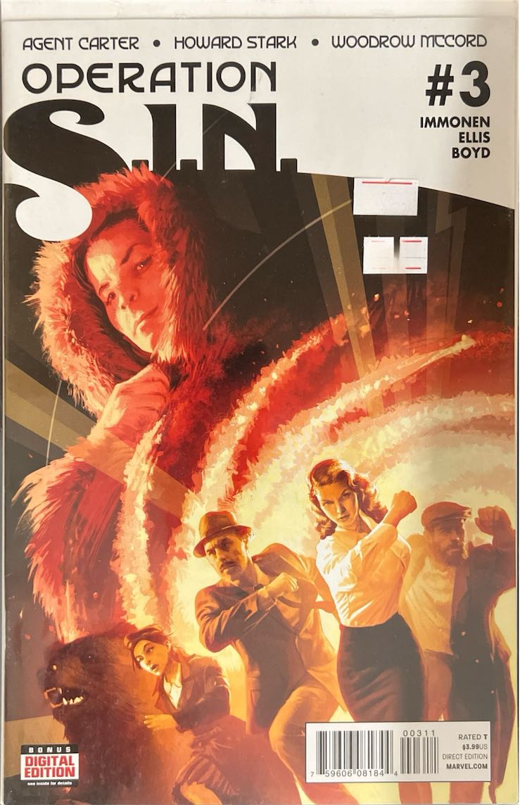 Operation S.I.N., #003, Agent Carter (Marvel, 2015) - Direct Edition