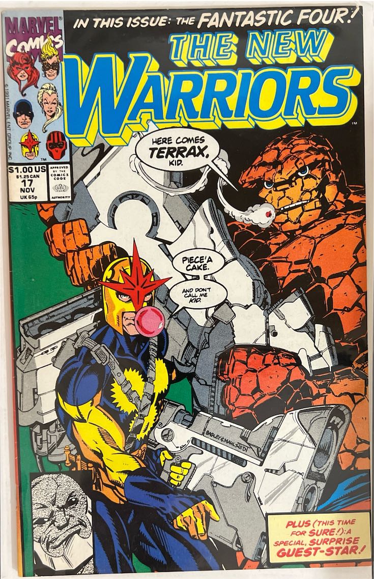 The New Warriors, #017, Here Comes Terrax (Marvel Comics, 1991) - Direct