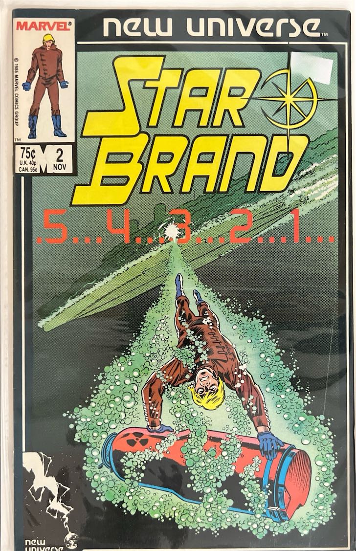 Star Brand, #002, 5...4...3...2...1... (Marvel, 1986) - Direct Sales