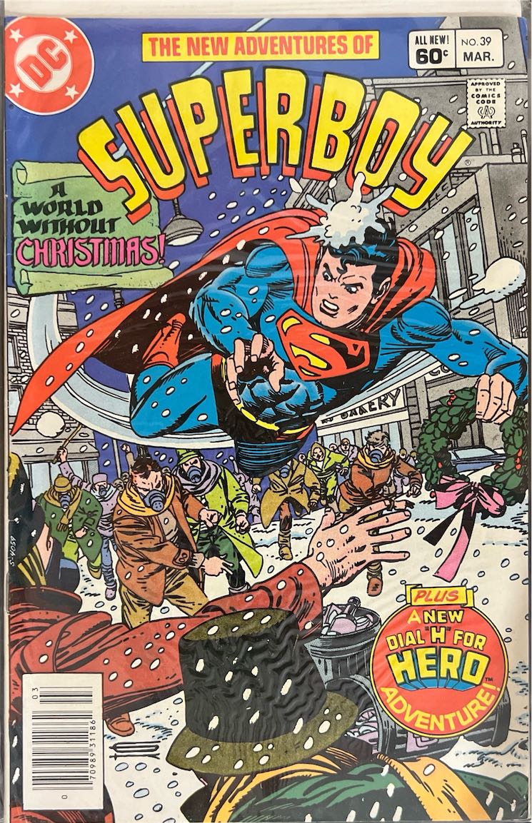 The New Adventures of Superboy, #039, A World Without Christmas! (DC Comics, 1983) - Direct Edition