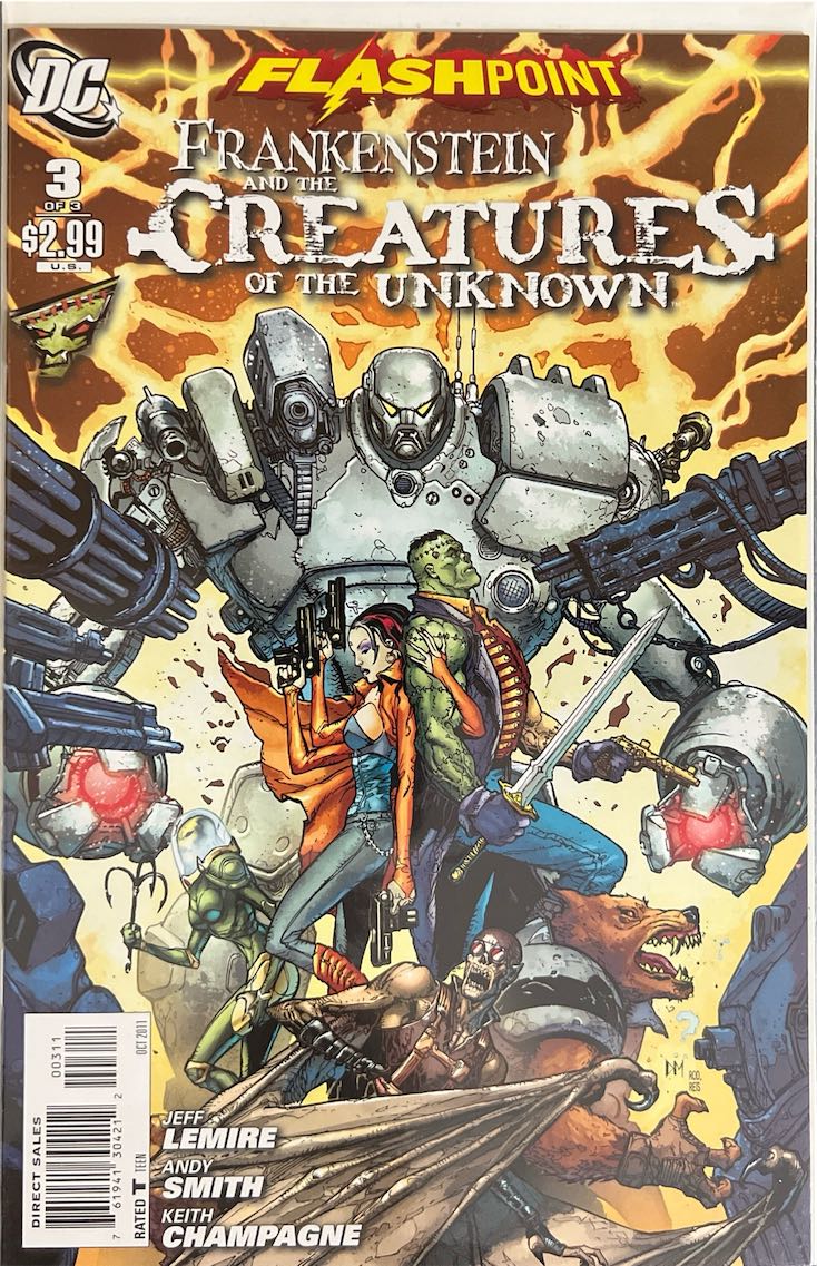 Frankenstein and the Creatures of the Unknown, #003, Flashpoint (DC Comics, 2011) - Direct Sales