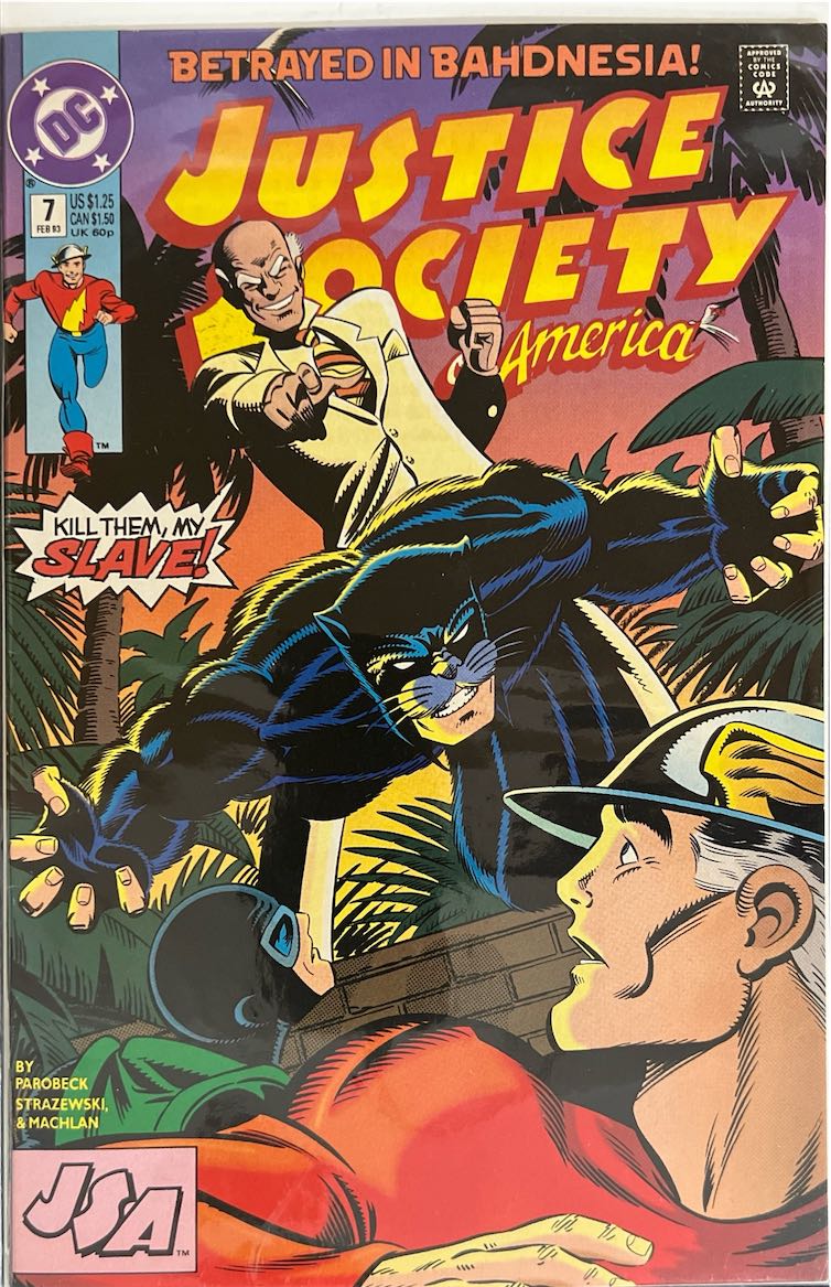 Justice Society of America, #007, Betrayed in Bahdnesia! (DC Comics, 1993) - Direct Sales