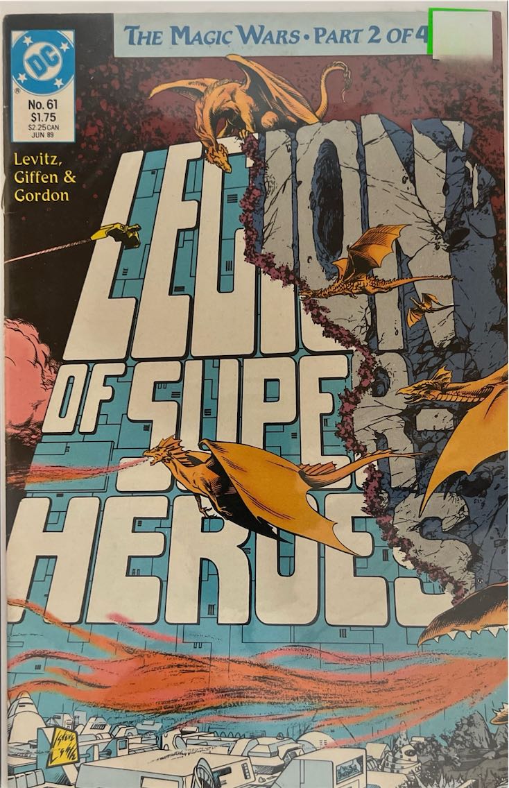 Legion of Super-Heroes, #061, The Magic Wars Part 2 of 4 (DC, 1989) - Direct Sales Edition