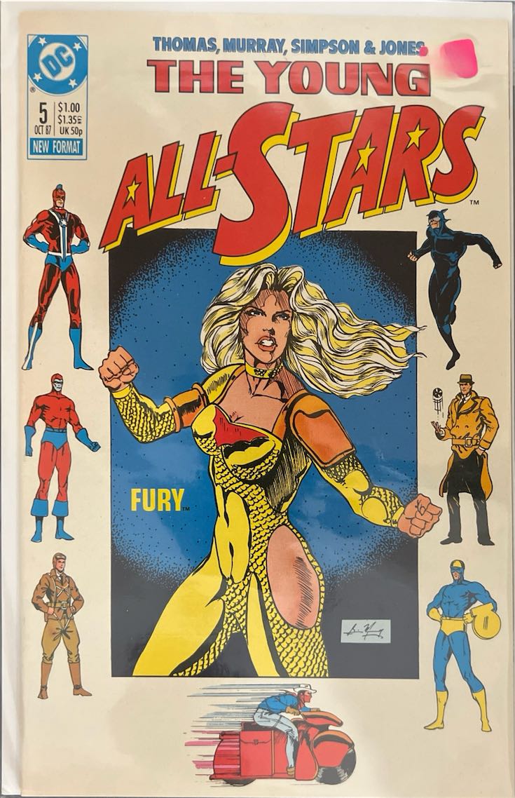 The Young All-Stars, #005, Fury (DC Comics, 1987) - Direct Sales