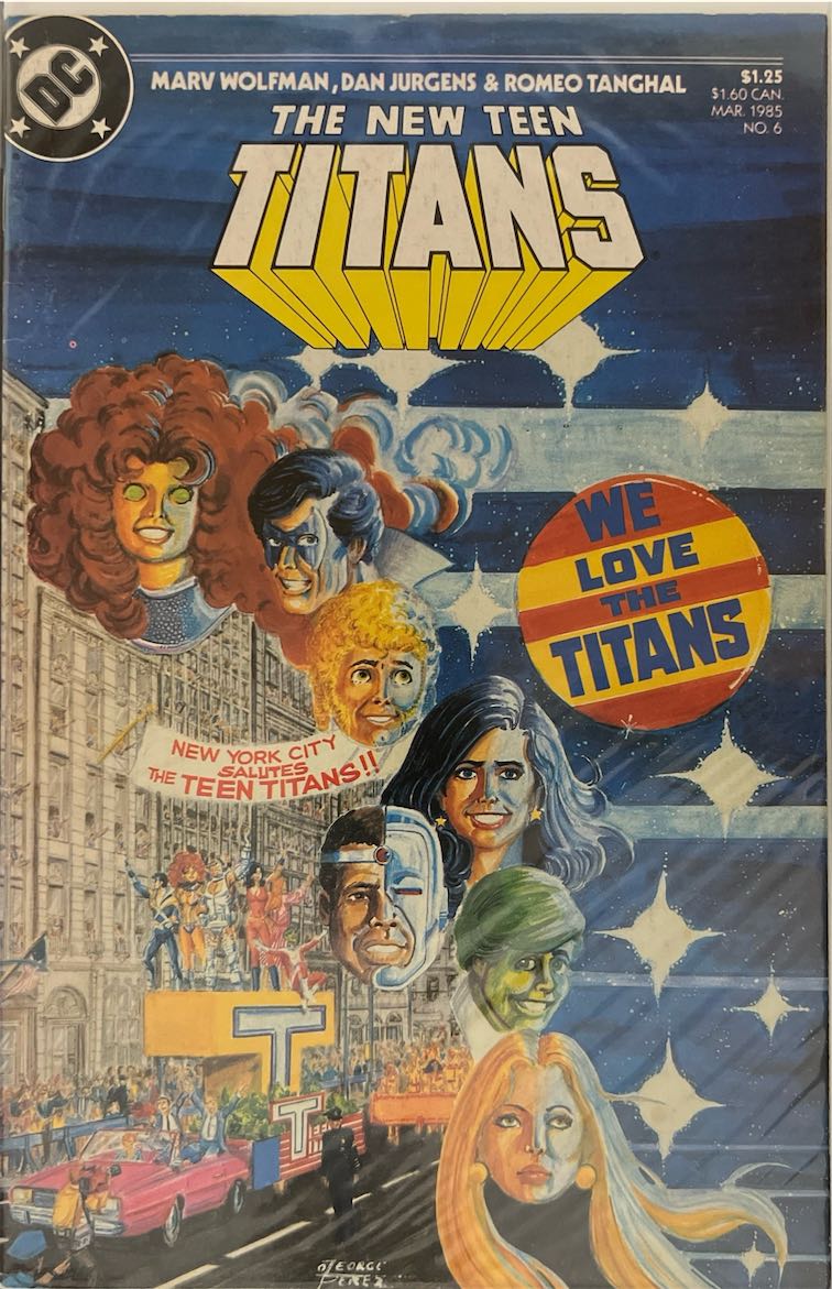 The New Teen Titans, #006 (DC Comics, 1985) - Direct Sales Edition