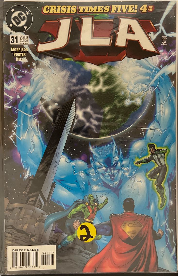 JLA, #031, Crisis Times Five! 4 of 4 (DC Comics, 1999) - Direct Sales