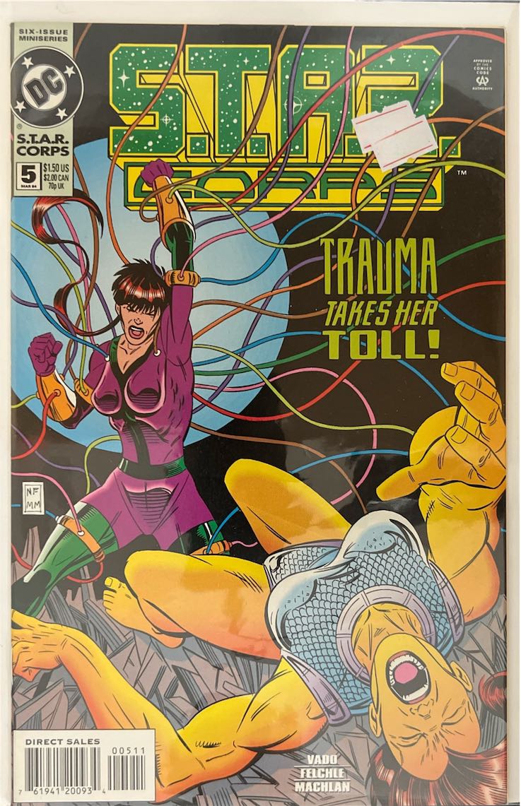 Star Corps, #005, Trauma Takes Her Toll! (DC Comics, 1994) - Direct Sales