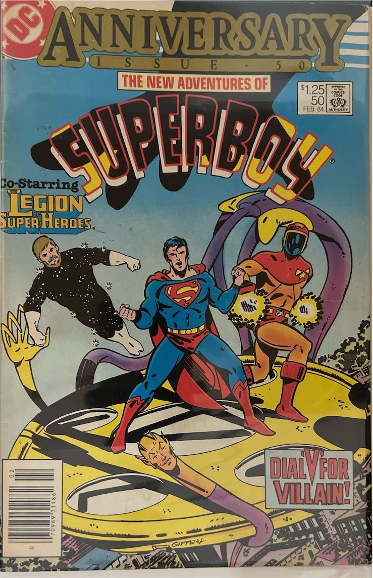 The New Adventures of Superboy, #050, Co-Starring The Legion of Super-Heroes (DC Comics, 1984) - Direct Edition