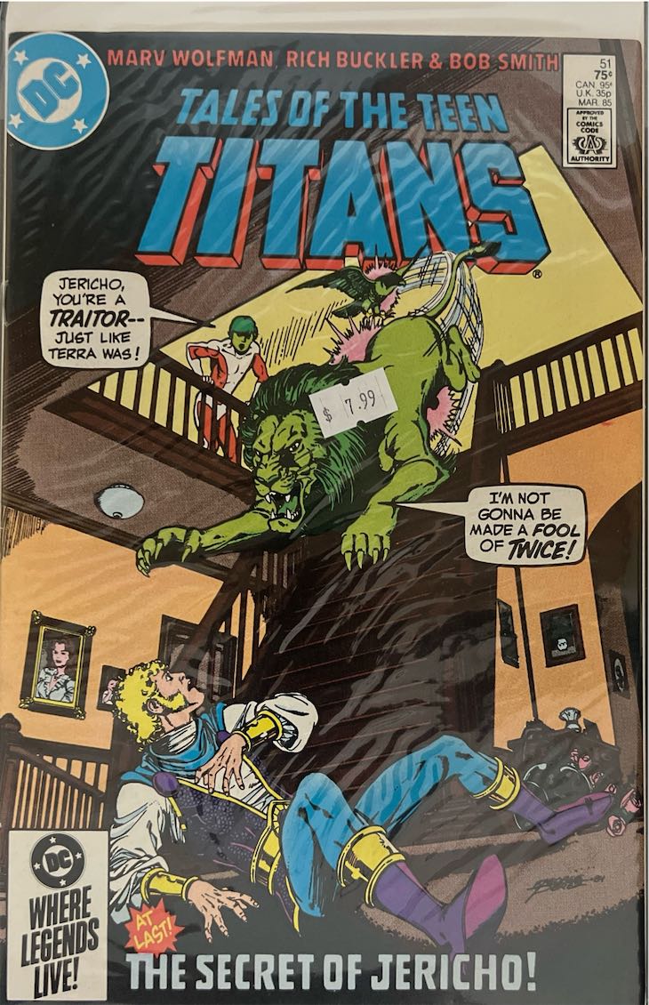 Tales of the Teen Titans, #051, The Secret of Jericho (DC Comics, 1985) - Direct Edition