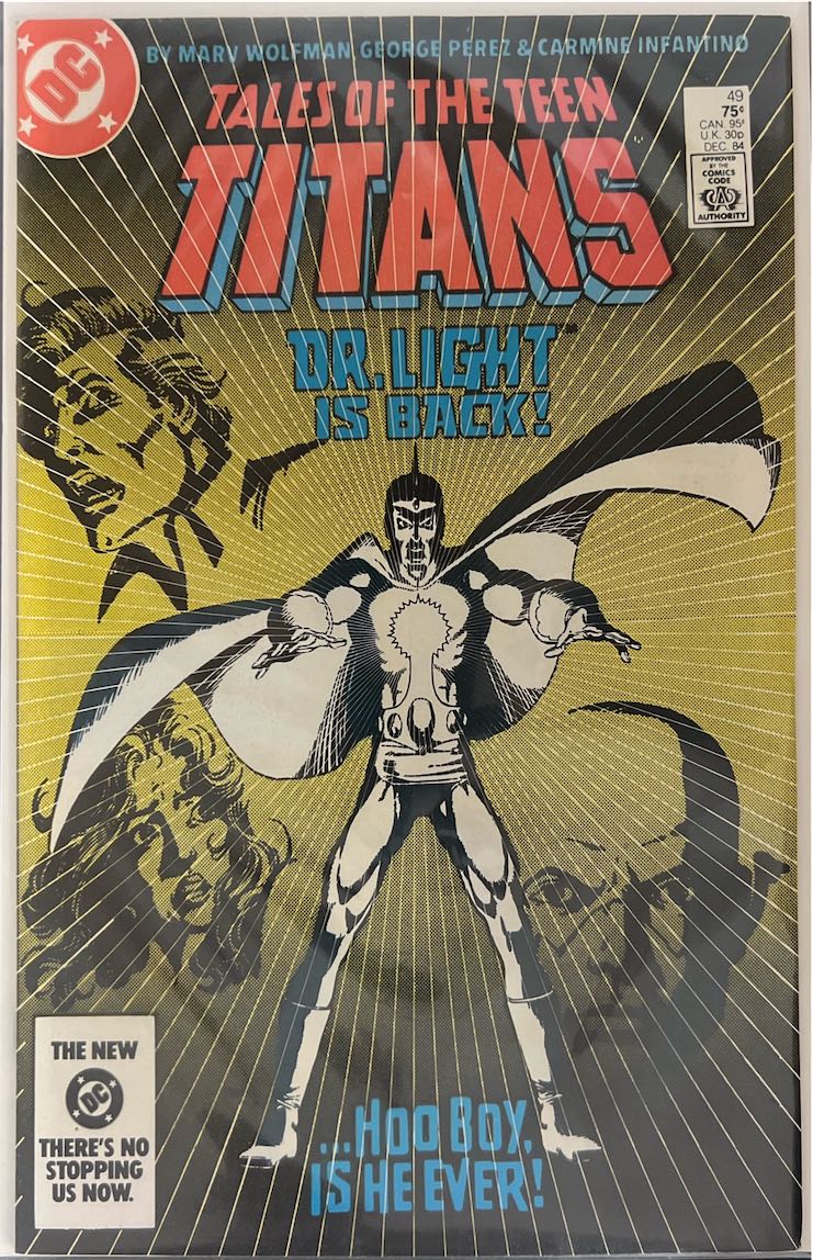 Tales of the Teen Titans, #049, Dr. Light is Back! (DC, 1984) - Newsstand Edition