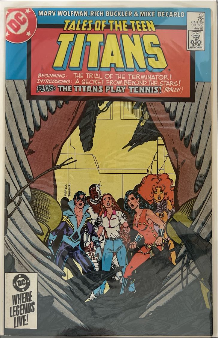 Tales of the Teen Titans, #053, The Trial of the Terminator (DC, 1985) - Direct Sales