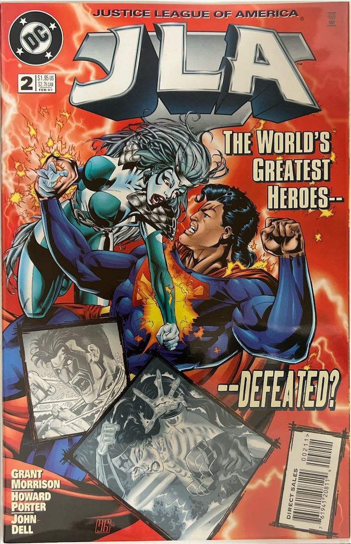 JLA, #002, The World's Greatest Heroes - Defeated? (DC Comics, 1997) - Direct Sales