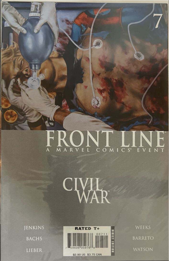 Front Line, #007, Civil War (Marvel, 2007) - Direct Edition