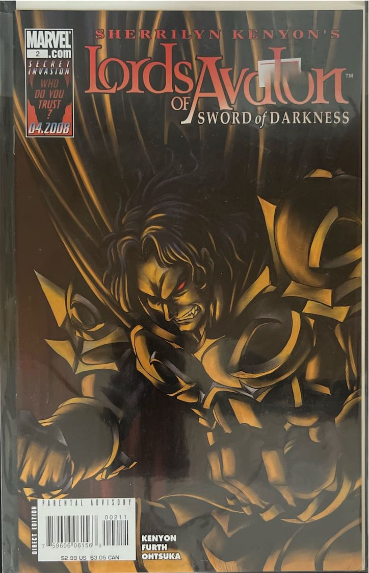 Sherrilyn Kenyon's Lords of Avalon: Sword of Darkness, #002 (Marvel, 2008) - Direct Edition