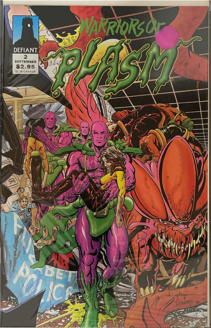 Warriors of Plasm, #002 (Defiant, 1993) - Direct Sales