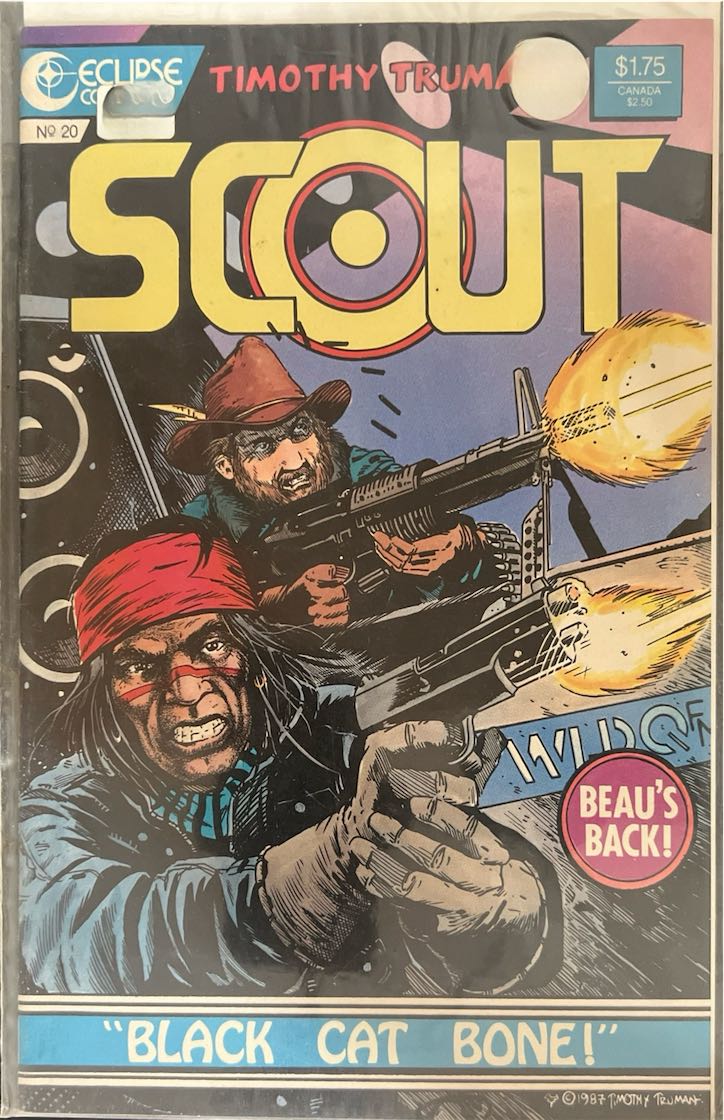 Scout, #020, "Black Cat Bone!" (Eclipse Comics, 1987) - Direct Sales