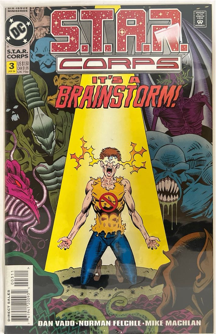 S.T.A.R. Corps, #003, It's A Brainstorm! (DC, 1994) - Direct Sales